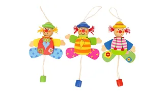 Clown Puppet Toys (Set of Three)