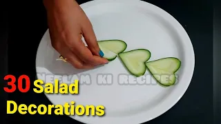 30 Beautiful vegetable Salad creates in plate step by step