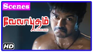 Velayudham Tamil Movie | Climax Scene | Vijay destroys Abhimanyu and saves people | End Credits