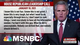 Audio Confirms McCarthy Lied In Denial About Wanting Trump To Resign