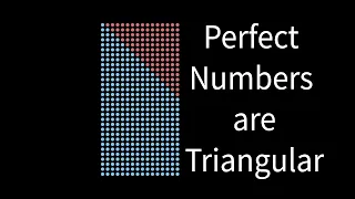 Perfect Numbers (even ones) are Triangular (visual proof) -- with bonus open problem!