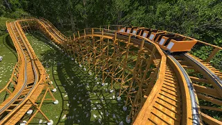 Little Dipper | Wooden Roller Coaster (No Limits 2) | 1080p 60fps