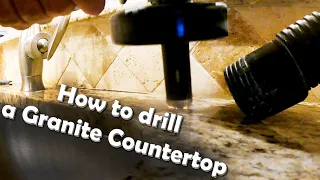 How to drill a Hole in Granite Countertop for Reverse Osmosis Faucet