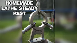 Homemade Lathe steady rest (for a 100+ years old lathe) (using only a lathe)