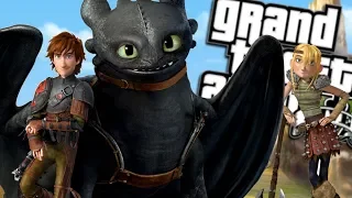 HOW TO TRAIN YOUR DRAGON MOD w/ HICCUP & TOOTHLESS (GTA 5 PC Mods Gameplay)