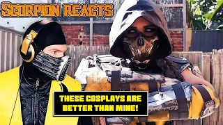 Scorpion Reacts to Scorpion Cosplay!| MK11 PARODY!