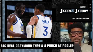 Jalen Rose explains why Draymond Green throwing a punch at Jordan Poole isn't a big deal 👀