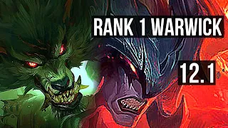 WARWICK vs AATROX (TOP) | Rank 1 Warwick, Dominating | BR Grandmaster | 12.1