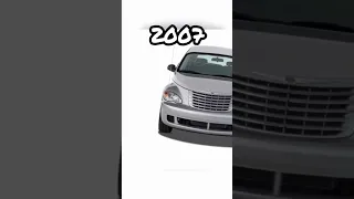 Chrysler Pt Cruiser evolution (2001 - 2010) #shorts #car #evolution