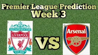 Premier League Prediction week 3 2019/2020