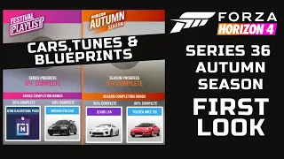 Forza Horizon 4 Series 36 Autumn Cars, Tunes,  Blueprints