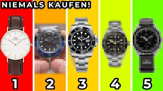 5 Uhren die Du Dir NIEMALS kaufen solltest!