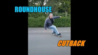 How to Roundhouse Cutback SURFSKATE 🏄‍♂️ #shorts