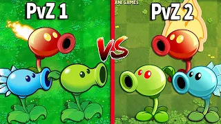 Team Pea Plant PVZ 1 vs PVZ 2 - Who Will Win? - PvZ 2 Plant Vs Plant