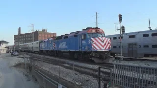 Chicago Metra Western Avenue Station Rush Hour Time Lapse