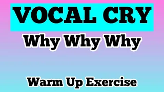 VOCAL CRY Warm Up Exercise // Why Why Why