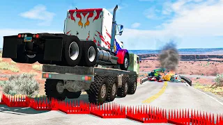 Collapsing Bridge Pileup Car Crashes #31 - BeamNG DRIVE | SmashChan