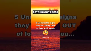 5 Undeniable signs they're falling OUT of love with you 😭 | Psychology Facts #shorts