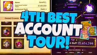 Showcasing the 4TH BEST ACCOUNT ON GLOBAL! 15 Million Box CC! All Level 100 Units! | 7DS Grand Cross