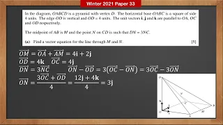 CAIE 9709 P3 Year 2021 Winter Paper 33 - Question 8