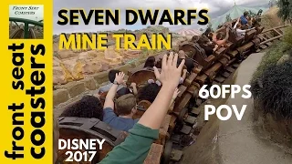 Seven Dwarfs Mine Train POV 60fps On-Ride Magic Kingdom Disney World Roller Coaster Back Seat 2017