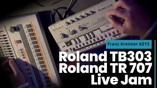 Roland TB303 and Roland TR707 Live Jam