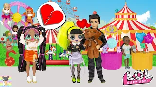 OMG LOL Doll on Bestie's Boyfriend at The Fair Carnival School Routine Dreamhouse Adventure Toys! 🎈