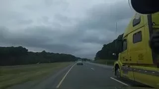 Driving on I-80 from DuBois to Clearfield,Pennsylvania