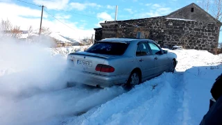 mercedes benz 320 w210 по снегу AKHALKALAKI ORJA