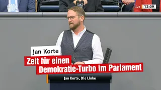 Jan Korte, DIE LINKE: Zeit für einen Demokratie-Turbo im Parlament