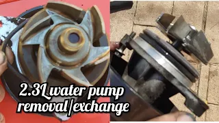 Ford 2.3L water pump removal