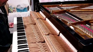 Реставрация рояля "Беккер" 170