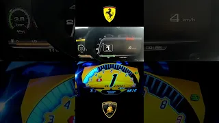 La Ferrari vs Lamborghini Aventador SV #shorts