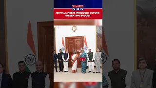 Nirmala Sitharaman Calls On President Droupadi Murmu Before Presenting Union Budget #shorts