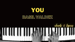 You - Basil Valdez | Piano Cover Accompaniment Backing Track Karaoke Tutorial Chords Lyrics Guide