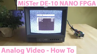 MiSTer FPGA Analog Video Guide and Setup Tutorial - VGA, PVM's and Component Video