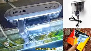 SunSun HBL-303 Tech & Toy Hang On Power Slim Filter | hang on back filter unboxing