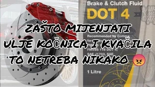 VW PASSAT ZAMJENA ULJA U KVAČILU I KOČNICAMA + ZAMJENA DISKOVA I PLOČICA ( BRAKE FLUID, DISCS, PADS