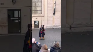 Vatican City- changing of the Swiss Guard.