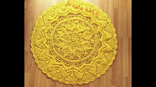 crochet home rug#98/crochet mandala