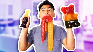 GUMMY VS REAL FOOD 5!