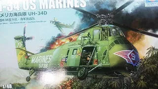 H 34 US MARINES Helicopter Vietnam, kit Build