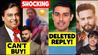 I am Disappointed by Government!😢, Dhruv Rathee’s Deleted Reply, Mukesh Ambani Can’t Buy Virat?