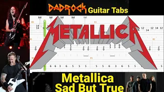 Sad But True - Metallica - Guitar + Bass TABS Lesson (Rewind)