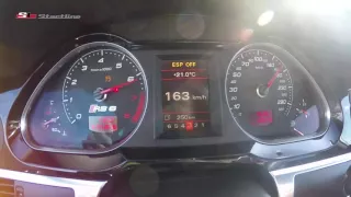 Audi RS6 v10 stage 3 Lithuania 1 mile top speed racing  winner