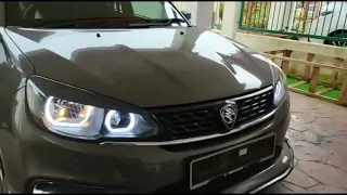 Proton Saga headlight custom modifications