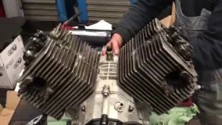 Moto Guzzi V65 engine after a massive renewal