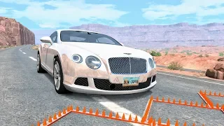 Massive Spike Strip Pileup Crashes #11 – BeamNG Drive | CrashBoomPunk