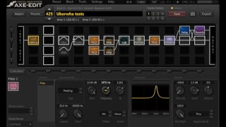Axe-Fx II Wha, filter and Formant test