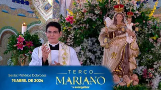 Sexta-Feira: Mistérios Dolorosos | Terço Mariano com @PadreManzottiOficial | 19/04/24